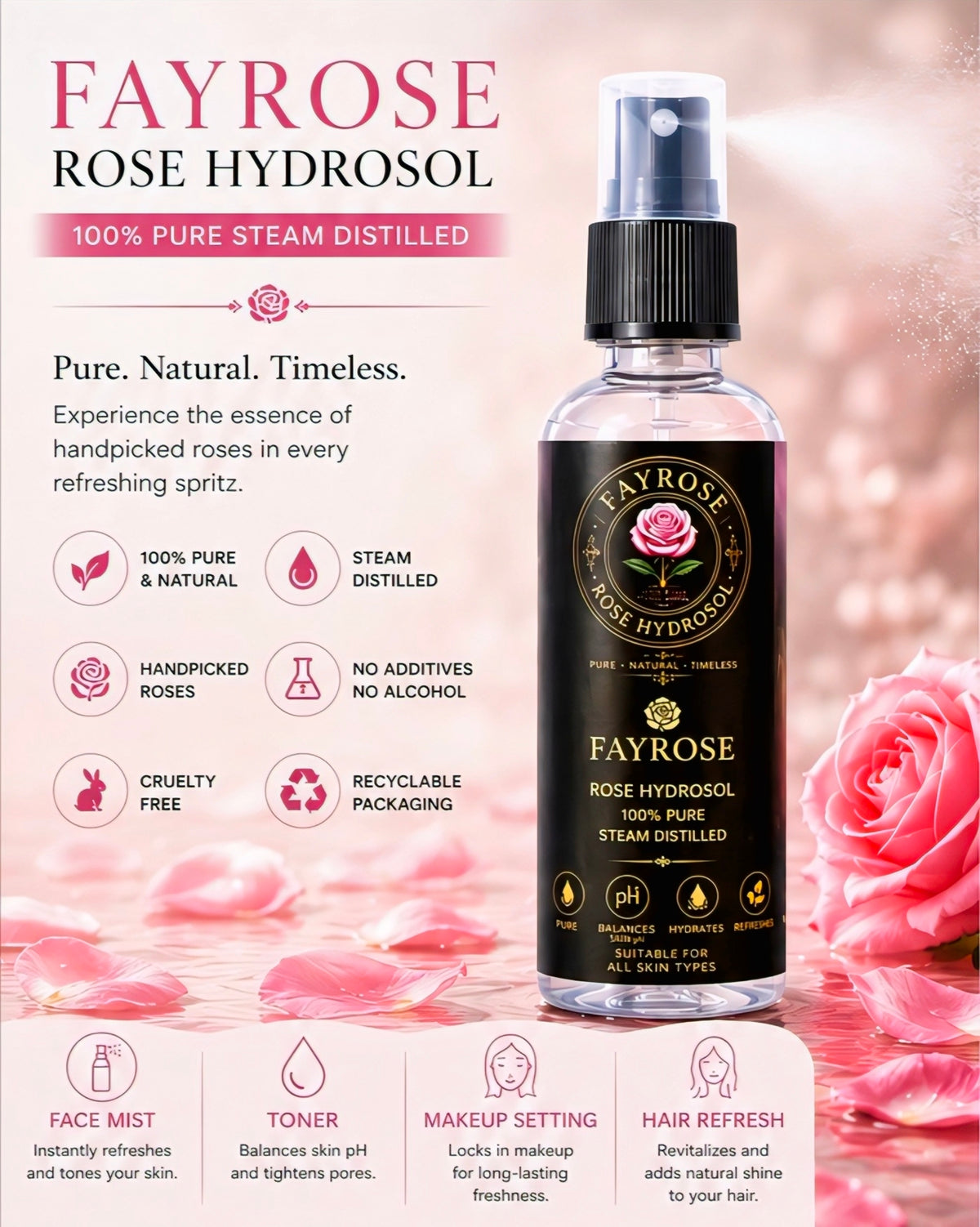FAYROSE- ROSE HYDROSOL